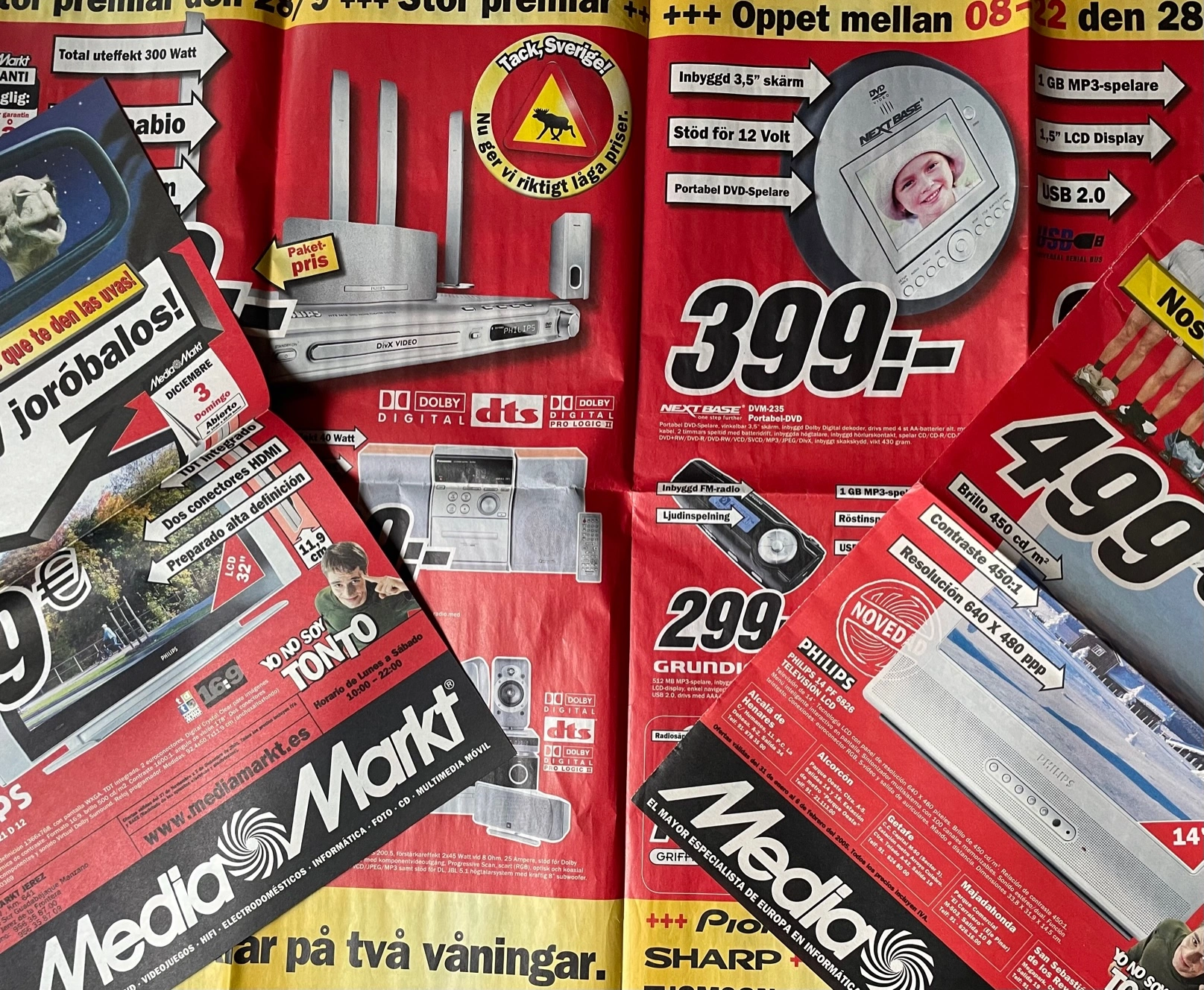 verschiedene Beilagen und Druckartikel